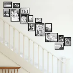 Treppenhaus gestalten mit Bilderrahmen von Photolini |  PHOTOLINI: Bilderrahmen ، Fotowände ، Poster und Geschenke