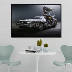 پوستر فیلم بازگشت به آینده 1 2 3 DeLorean Super Car Art Classic پوستر دیواری هنر نقاشی بوم نقاشی صفحه اصلی بوم چاپ بدون قاب # 2