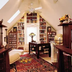 طرح های کتابخانه خانگی کوچک ، قفسه های کتاب برای تزئین فضاهای کوچک