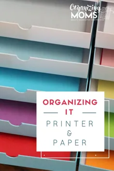 سازماندهی آن: چاپگر و کاغذ