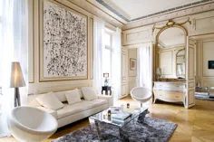 طراحی داخلی پاریس: 16 تصویر از آپارتمان ها و سبک شیک پاریس