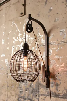 Kalalou Wire Sphere Wall Sconce With Poleley