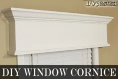قرنیز پنجره آسان DIY