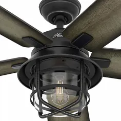 پنکه سقفی از راه دور چراغ LED دارای رطوبت در فضای باز با شکارچی 54 "آب و هوا | eBay