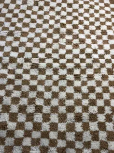فرش شطرنجی خامه ای ، فرش شطرنجی مراکش ، فرش سفارشی مراکشی ، 100٪ پشم.