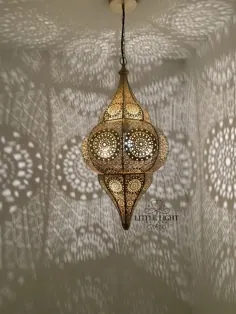 چراغ آویز مراکش عایشه - طلا