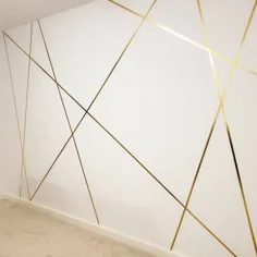 هرا |  HER'Atelier در اینستاگرام: “به دنبال تزئینات دکوراسیون منزل هستید؟  این دیوار لهجه ای را که در اتاق خواب ما ایجاد کرده ام با استفاده از نوار واشی طلا (از londondrugs @) برای زیر ببینید ...