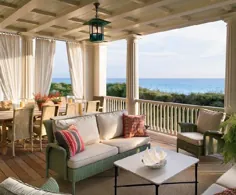طراحی 101 - تراس سرپوشیده در ساحل - وبلاگ شیفتگی خانه - Dream Design Luxury Live Outdoor Living