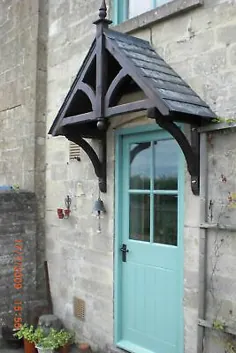 Filcombe - سایبان درب چوبی - براکت چوبه دار ایوان درب ورودی چوبی • 376.00 £
