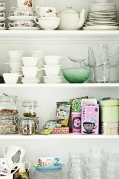 22 ایده برای یک ظاهر طراحی قفسه های آشپزخانه باز