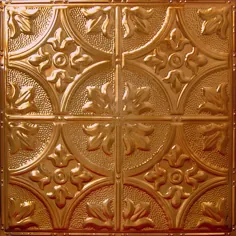 سقف های قلع AMERICAN الگوی شماره 2 در Rustic Copper Transcucse 2 ft. x 2 ft. Nail Up Tin Tile Tile (20 فوت مربع. / مورد)