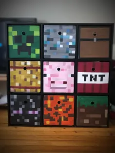 Minecraft بلوک ذخیره سازی نقاشی شده است