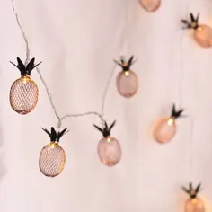 20 چراغ پری آناناس رشته ای رز طلایی داخل سالن مخصوص جشن کریسمس مخصوص کریسمس برای فروش |  eBay