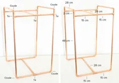 DIY pour fabriquer une table en des tubes de cuivre - غذای دکوراسیون - 18h39