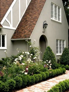 46 رنگ رنگ خارجی برای خانه با سقف قهوه ای ~ Matchness.com