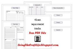 Home Improvement Binder - PDF رایگان