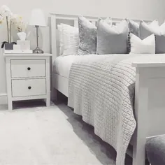 لکه سفید HEMNES ، Luröy ، قاب تختخواب ، استاندارد دابل - IKEA