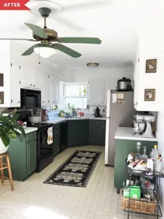 قبل و بعد: یک آشپزخانه کم نور ، تاریخ دار با 400 دلار یک DIY طراوت بخش می کند