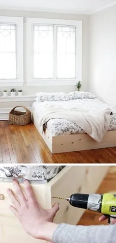 Bett selber bauen: 12 einmalige DIY Bett und Bettrahmen Ideen