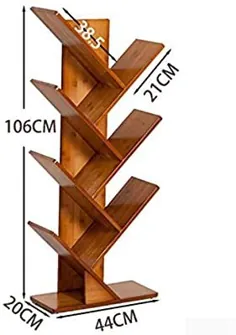 قفسه های آویز تزئینی اتاق نشیمن قفسه بندی قفسه بندی بامبو 2-6 قفسه کتاب قفسه درخت ، قفسه کتاب ، قفسه کتاب با طرح ویژه ، قفسه ذخیره سازی صفحه نمایش برای سی دی ، فیلم و کتاب. (بلوط قرمز 2-6 ترابایت) (اندازه: 44 20 159
