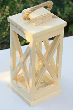 فانوس تزئینی چوبی ، پایه گل چوبی
