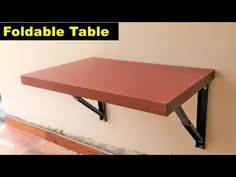 نحوه ساخت میز تاشو دیواری - صرفه جویی در فضا - جزئیات ساخت A2Z