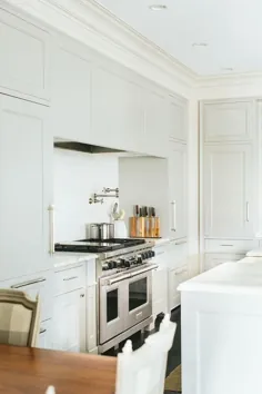 هود آشپزخانه روکش دار خاکستری کم رنگ - انتقالی - آشپزخانه