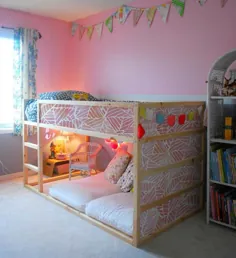 نکته Kinderkamer: تختخواب دلال محبت Ikea KURA با برچسب های deze!  |  بانوی لیموناد