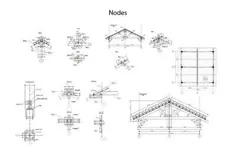 24'x24 '(576 sq.ft.) CARPORT HEAVY TIMBER for 2 VEHICLES CAR PREFAB CANOPY Wood