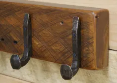 قفسه کت چوبی اصلاح شده با قلاب سنبله راه آهن