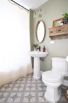 تازه سازی حمام - رنگ جدید ، کاشی ، + لوازم جانبی |  The DIY Playbook