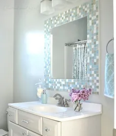 DIY: آینه حمام کاشی موزاییکی
