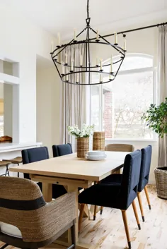 ایده های مدرن اتاق ناهارخوری برای گردهمایی های زیبا - جین در خانه