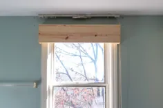 ساخت قرنیز پنجره ای با روکش پارچه - 100 دلار هفته تغییر اتاق 3