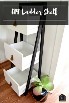 قفسه نردبان DIY به روزرسانی مدرن می شود