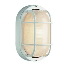 Trans Globe Lighting 11 Inch High Oval Bulkhead White 41015 Wh |  بلاکور
