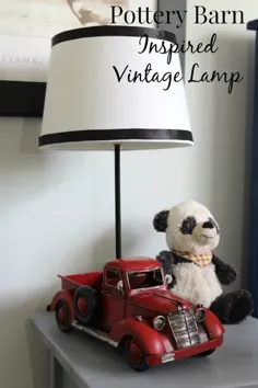Pottery Barn Inspired Vintage Lamp - با احترام ، طرح های ماری