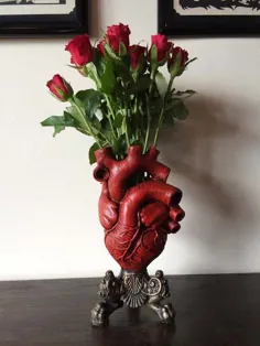 گلدان آناتومیک قلب پایان قرمز |  اتسی