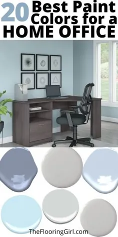 20 بهترین رنگ رنگ برای یک دفتر خانه