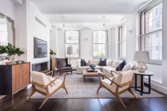 یک آپارتمان صیقلی در نیویورک با سبک خانوادگی