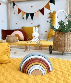 Kinderzimmer mit Hausbett و Nobodinoz Textilien