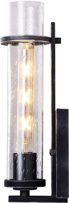 دیوارکوب ، BETLING چراغ های غنی حمام چراغ LED برای آینه دیوار صنعتی نصب شده با سایه شیشه ای بذر پاک