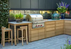 طراحی آشپزخانه در فضای باز با Gaze Burvill - Cosentino انگلستان