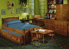اتاق های خواب کودکان در اواسط قرن از Ethan Allen ، 1974 -