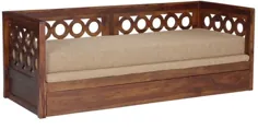 خرید تخت خواب تخت خواب شو بوگوتا با تشک در پایان چوب ساج توسط Woodsworth Online - تخت خواب تختخواب شو از مبل جامد - تخت خواب تختخواب شو - مبلمان - محصول فلفل قرمز