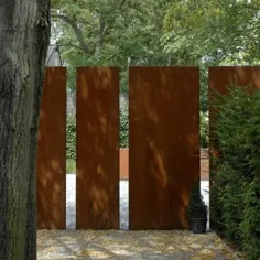 300/15 / 135cm ویژگی های چشم انداز دیوار فلزی Corten / ساختار پانل دیوار باغ