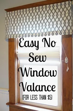 آسان DIY بدون دوخت پنجره تعادل