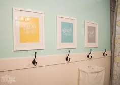 ایده های سازمان حمام کودکان و نوجوانان + هنر حمام قابل چاپ رایگان | مامان DIY