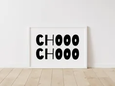 DIGITAL DOWNLOAD دکوراسیون اتاق کودک Choo Choo Nursery |  اتسی