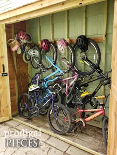 آموزش ساخت DIY Bike Garden Shedar از Cedar Wood - قطعات ولخرج